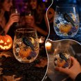 thumbnail image 7 of VAIFTILNO Halloween Decorations Halloween Printed Stemless Glass Cup. Spooky Witch Ghost Crow Clear Stemless Wine Glass For Party Drinks, 7 of 7