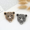 thumbnail image 7 of Unisex Leopards Shaped Brooches Rhinestone Leopard Pin Animal Lapel Pins Office Party Friend Accessories For Women (Silver), 7 of 7