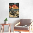thumbnail image 6 of 16x24 inch Canvas Frameless Picture Summer Days Of Skeleton People,Man Cave,Bathroom,Tavern Painting Wall Art Decor,Exquisite Skeleton Art Decor Oil Paintings On Canvas Poster,For Bedroom,Bar, 6 of 6