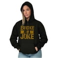 thumbnail image 3 of Funny Broke as a Joke No Money Humor Unisex Plus Fleece Graphic Hoodie Brisco Brands 5X, 3 of 5