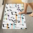thumbnail image 7 of Coolnut Music Notes Anti-Slip Ultra Absorbent Durable Bath Rug with Rubber Backing,24"x16", 7 of 7