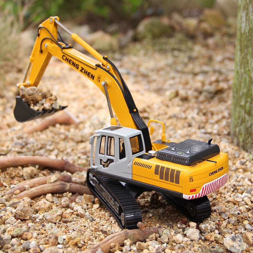 Collectible 1/50 Scale Simulation Engineering Digger Excavator Car Model Toy