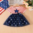 thumbnail image 4 of Vividxx Girls Dresses Casual Summer Striped Red Tutu Dress With And Bow For Infants 1-6 Years Comfortable Elastic Play Outfits Sets O-Neck Holiday Dailywear, 4 of 5