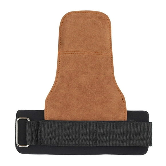 Weight Lifting Grips Pads Adjustable Leather Weightlifting Grips Padded Wrist Wrap Support For Deadlifting Gym Training Ref: 1730