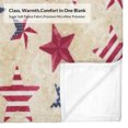 thumbnail image 5 of Dmlowu 4th of July Decorations Fleece Blanket 28x39" Comfortable Blanket Extra Soft Bed Blanket Memorial Day Decorations Throw Blanket for Couch Travel Camping Living Room Home Decor, 5 of 7