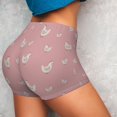 thumbnail image 4 of Salouo Funny Chicken Print Women's Athletic Shorts,Booty Shorts Biker Shorts High Waisted Elastic Workout Shorts for Yoga Gym Running Sports-XX-Large, 4 of 8