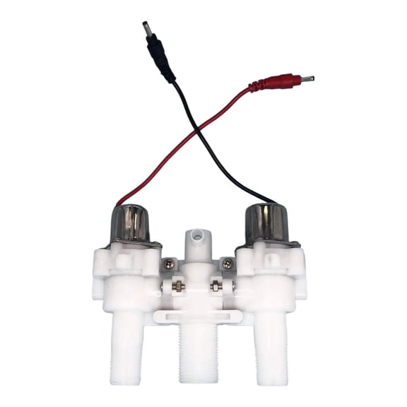 Toilet Solenoid Valve Tankless Toilet Cover Flush Valve Plastic 91mm Center Replacement for Home Bathroom
