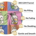 thumbnail image 4 of Bunny Blanket - Easter Soft Fuzzy Throw Blankets for Kids - 40"x50" Crib Size Blanket for Bed & Couch - Colorful Cute Throws Giftsd Sofa, 4 of 6