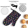 thumbnail image 3 of Pofeuu Colorful Birds Print Oven Mitts and Pot Holders 4 pcs Set,High Heat Resistant 500 Degree Extra Thicken Long Kitchen Cotton Oven Glove for Cooking, 3 of 6