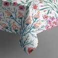 thumbnail image 2 of Pioneer Flower Floral Print Pattern Rectangle Tablecloth 60"x120",Waterproof Polyester Rectangle Table Cloth, Wipeable Spillproof Polyester Tablecloth for Dining, Camping, Indoor and Outdoor, 2 of 6