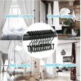 thumbnail image 7 of Wattne Shower Curtain Hooks Rings, Rust-Resistant Metal Double Glide Shower Hooks for Bathroom Shower Rods Curtains, Set of 12 Hooks - Matte Black, 7 of 7