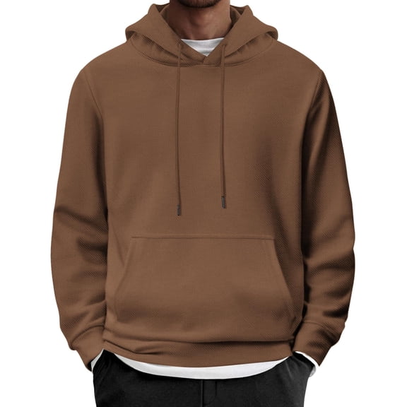 COOFANDY Men's Drawstring Hoodie Long Sleeve Casual Pullover Sweatshirt with Pocket