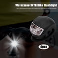 thumbnail image 2 of 4x 3 modos impermeable bicicleta LED luces de advertencia bicicleta silicona linterna, 2 of 8