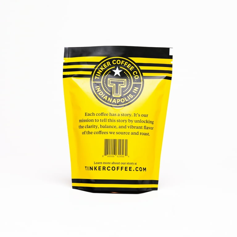 Local Tinker Coffee Zing Blend, Whole Bean, Dark Roast, 8.8oz