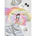 thumbnail image 3 of Every Little Meow Cute Quote Tie Dye Spiral Women -Image by Shutterstock, Female XX-Large, 3 of 4