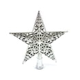 thumbnail image 2 of Christmas Tree Top Star Glittering Hanging Xmas Tree Topper Decoration Ornaments, 2 of 7