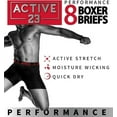 thumbnail image 5 of Active 23 Men's Underwear Boxer Brief, 8-Pack Moisture Wicking Performance Boxers Briefs for Men, Large Multicolor, 5 of 6