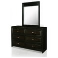 thumbnail image 6 of FOA Turner 4pc Espresso Solid Wood Bed Set - King+Nightstand+Dresser+Mirror, 6 of 6