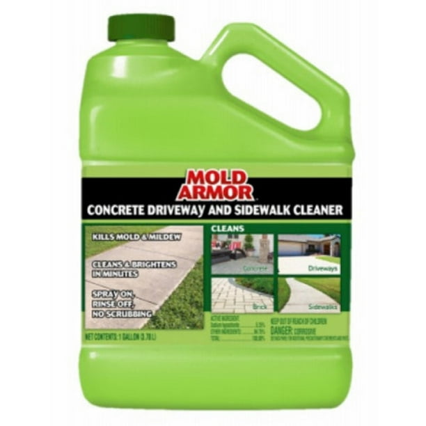 Mold Armor FG504 Concrete Driveway & Sidewalk Cleaner, 1 Gallon