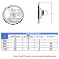 thumbnail image 4 of 3/4/5/6/8/10/12 Inch Handwheel 3-Spoke Machinery Hand Wheels Chrome Plated Steel 12 Inch, 4 of 9