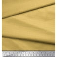 thumbnail image 3 of Soimoi Gold Moss Georgette Fabric Floral Block Printed Craft Fabric by the Yard 42 Inch Wide, 3 of 5
