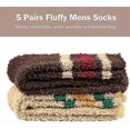 thumbnail image 5 of 5 Pairs Men's Socks Fluffy Slipper Soft Thermal Socks Warm Fuzzy Winter Present for Men Women, 5 of 5