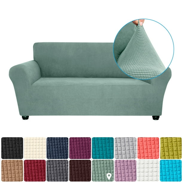 Stretch Sofa Slipcover Spandex Slip Soft Couch Sofa Cover 2 Seater
