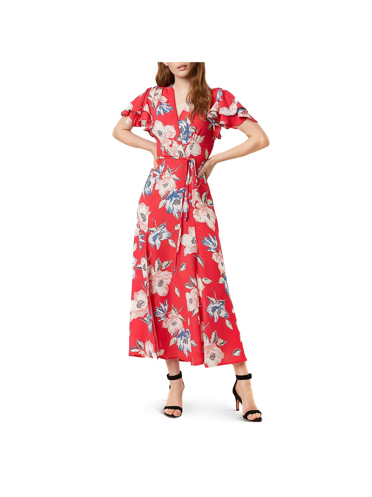 french connection pink floral dress