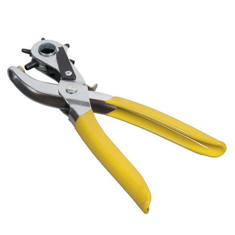 Revolving Leather Hole Punch Hand Pliers 6 Sizes Perforator Tool for Tape  Paper