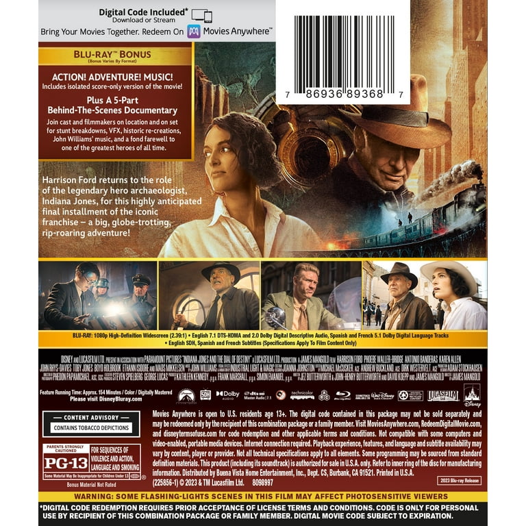 Indiana Jones and the Dial of Destiny Arrives on 4K, Blu-Ray and DVD on  December 5th in USA - Jedi News