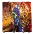 thumbnail image 3 of Ambesonne Colorful Shower Curtain, Prometheus Cave View, 69"Wx84"L, Multicolor, 3 of 5
