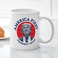 thumbnail image 3 of CafePress - America First Mug - 11 oz Ceramic Mug - Novelty Coffee Tea Cup, 3 of 4