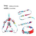 thumbnail image 4 of 3Pcs/Set Leash Zinc Alloy Print Adjustable Medium Outdoor Decorative Harness Washable Animal Accessories Blue,2.5x120cm XL, 4 of 9