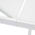 thumbnail image 5 of LeisureMod Marlin Poolside Outdoor Patio Lawn and Garden Modern White Powder Coated Aluminum Frame Suntan Sling Chaise Lounge Chair, Set of 2 (White), 5 of 9