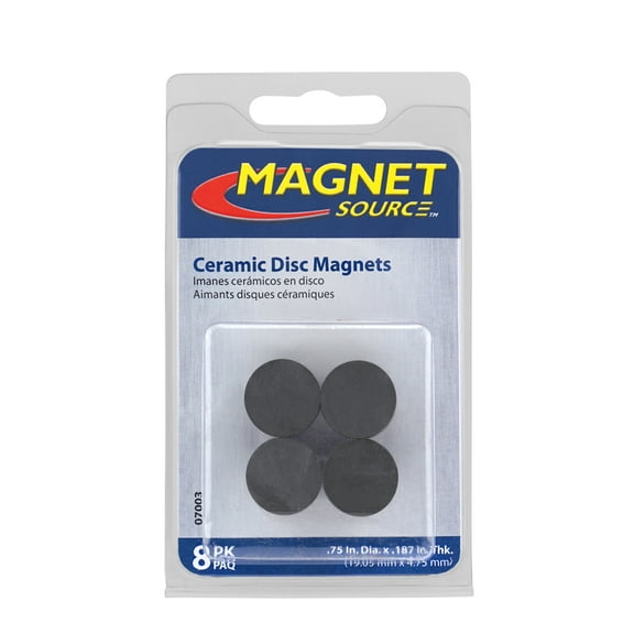 Magnet Source Ceramic Magnet Disks, 3/4" x 3/16"