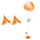 thumbnail image 4 of Repuestos de varita de plumas Unique Bargains de 2 piezas para interacción con mascotas, accesorios de recarga para varitas de gato para gatos de interior y exterior en naranja y blanco, 4 of 7