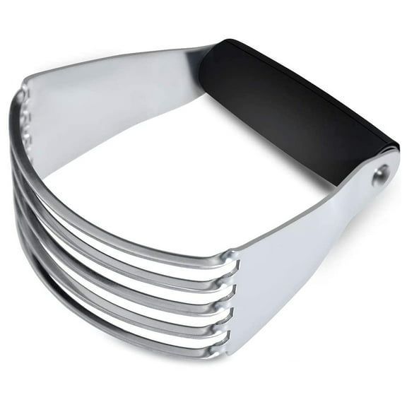 NOGIS Pastry Shortening Blender Cutter,Stainless Steel Dough Masher for Butter, Biscuit,Baking, Kneading,Dough, Flakier and Fluffier Pie Crusts, Almond - Hand Kitchen Tool