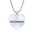thumbnail image 1 of Pendentif Collier en Forme de Cœur pour Chien en Acier Inoxydable Gravé sur Mesure, 1 of 5