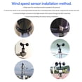 thumbnail image 3 of Sensor de Velocidad del Viento, Sensor de Monitoreo de la Velocidad del Viento 3 Tazas Anti interferencia del Rayo IP64 para el Observatorio del Clima, 3 of 7