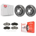 thumbnail image 1 of Transit Auto Front Disc Brake Rotors and Semi-Metallic Pads Kit for Car Jeep Liberty Dodge Nitro K8S-100231, 1 of 11