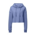 thumbnail image 5 of Hfyihgf Women's Oversized Cropped Hoodie Lightweight Long Sleeves Drawstring Sweatshirts Cute Pullover Casual Workout Crop Tops(Blue,M), 5 of 5