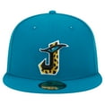 thumbnail image 2 of Men's New Era Teal Jacksonville Jaguars City Originals 59FIFTY Fitted Hat, 2 of 6