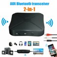 thumbnail image 4 of Receptor y transmisor de audio estéreo 2 en 1 compatible con Bluetooth 4.2 con adaptadores AUX de 3,5 mm para TV, MP3 y PC, 4 of 4