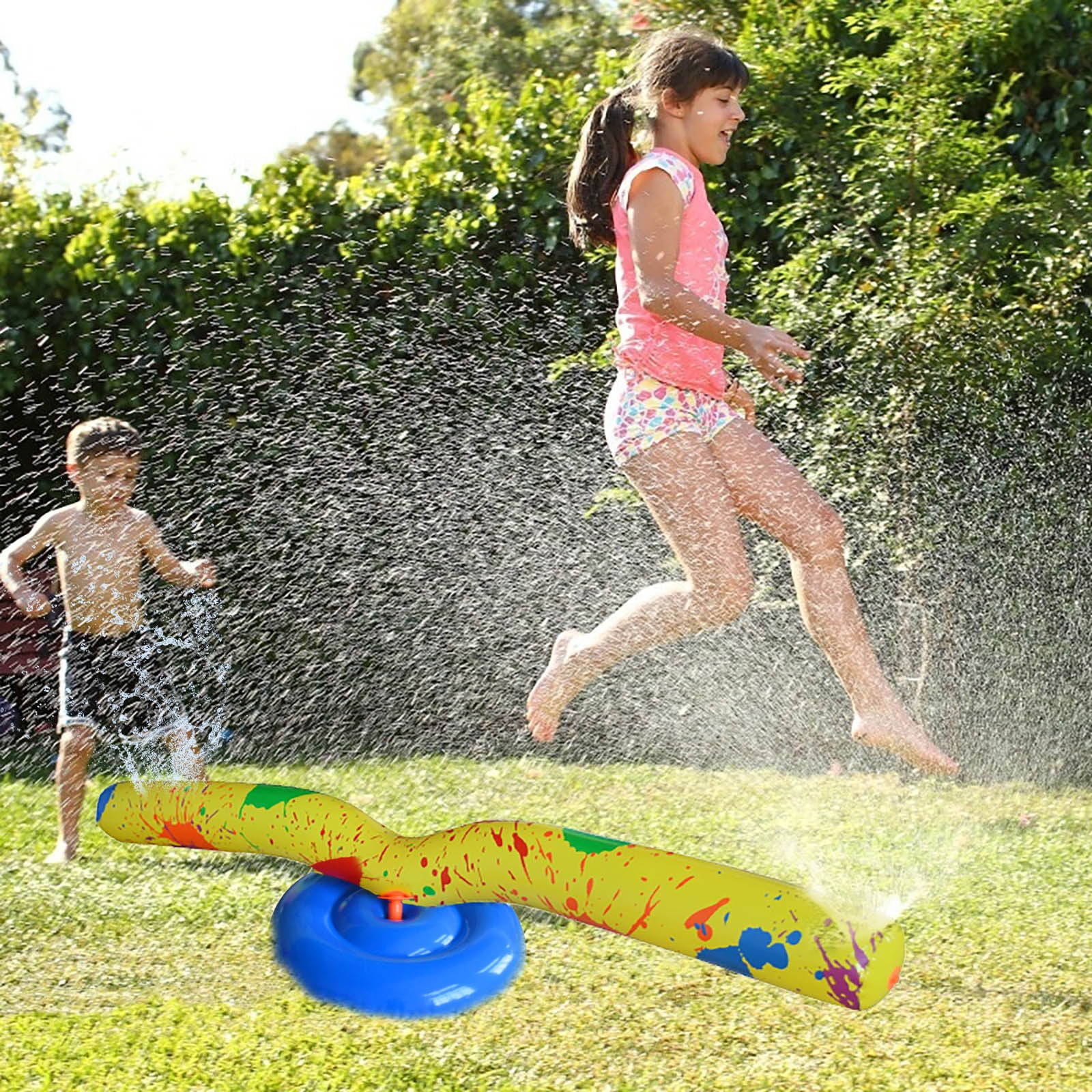 dfutuy PVC Rotating Rotating Sprinkler Rod Round Sprinkler Pad Rotating Floating
