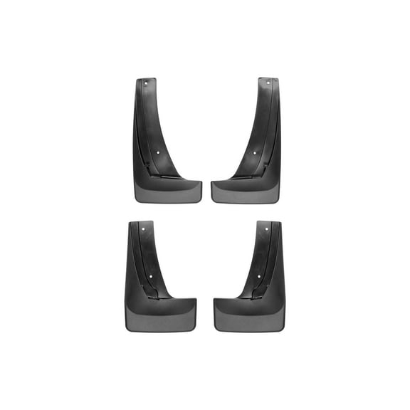 WeatherTech Custom No Drill Splash Guard MudFlaps compatible with 2017-2023 GMC Acadia, Front & Rear Set - Black