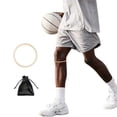 thumbnail image 1 of 2 Pcs Rotule Fine avec Bande de Force au Genou pour Basketball, Coussin de Course en Silicone, Protection Élastique, Stabilisateur de Rotule, 1 of 5