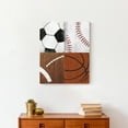 thumbnail image 4 of Creative Products Close Up Sports Balls 16x20 Canvas Wall Art, 4 of 5