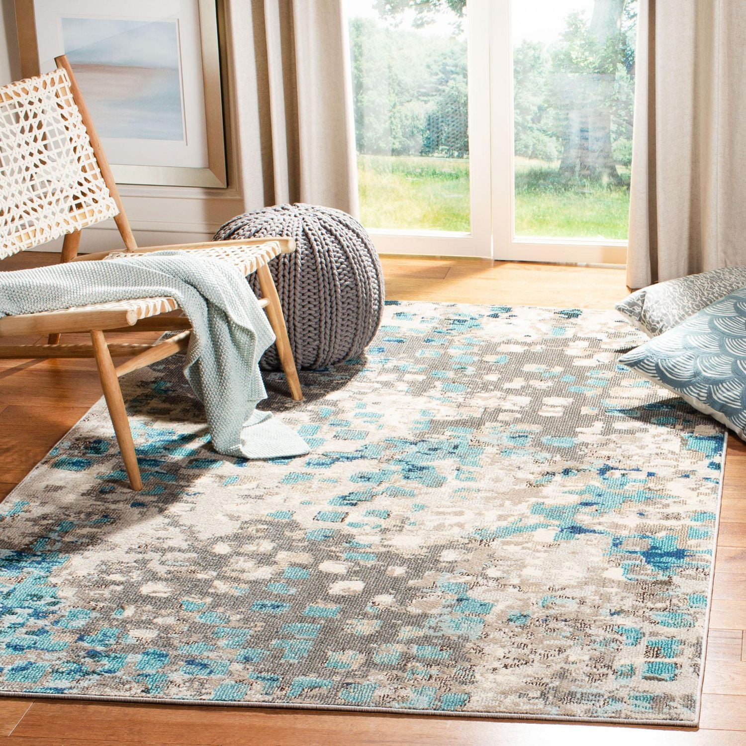 SAFAVIEH Madison Candelario Abstract Polka Dots Area Rug