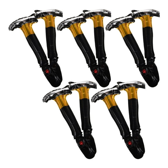 Hemoton 10pcs Hammer Foil Mylars Balloon Construction Tool Aluminum Helium Mylars Balloon For Father Day Dad Birthday Baby Shower Car School Themed Party Decorations Supplies