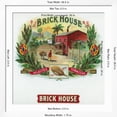 thumbnail image 5 of Art.com Brick House Brand Cigar Box Label Art Print by Lantern Press, White Frame Wall Art, 38" x 38", 5 of 5